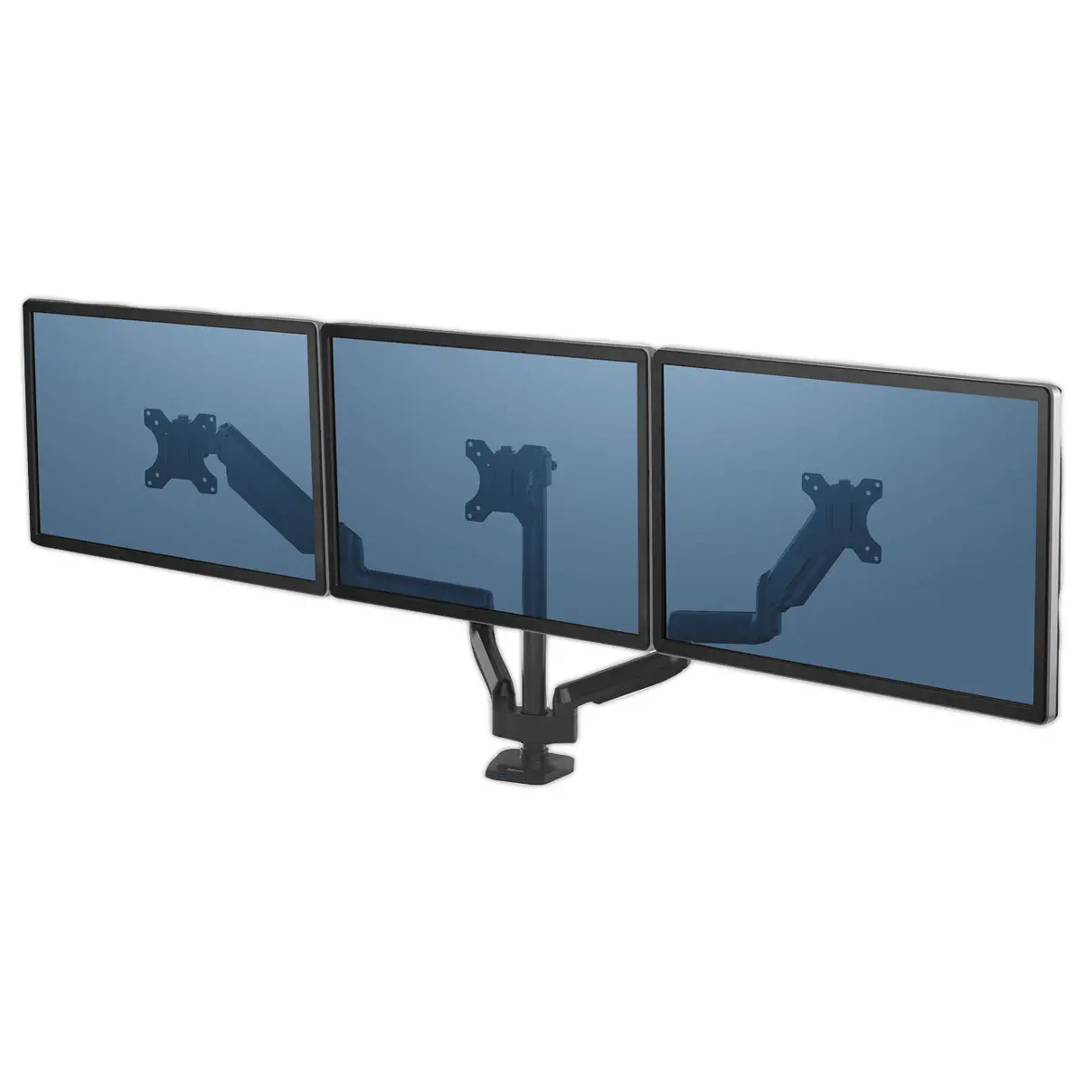 Bras porte-&eacute;crans triple Platinum - Noir - FELLOWES photo du produit