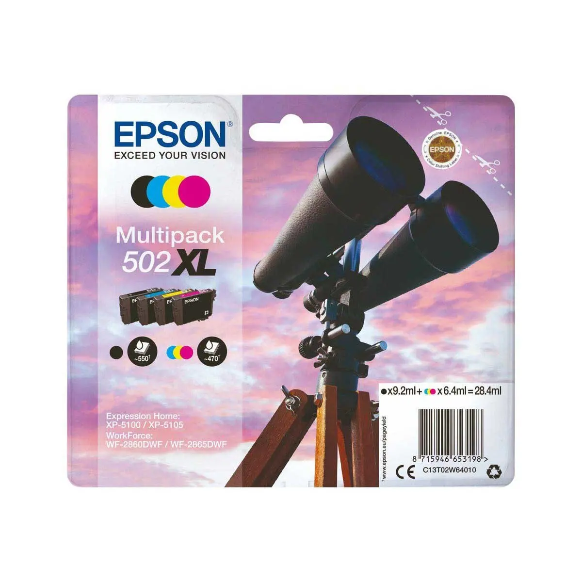 EPSON Multipack 4-colours 502XL Ink SEC photo du produit
