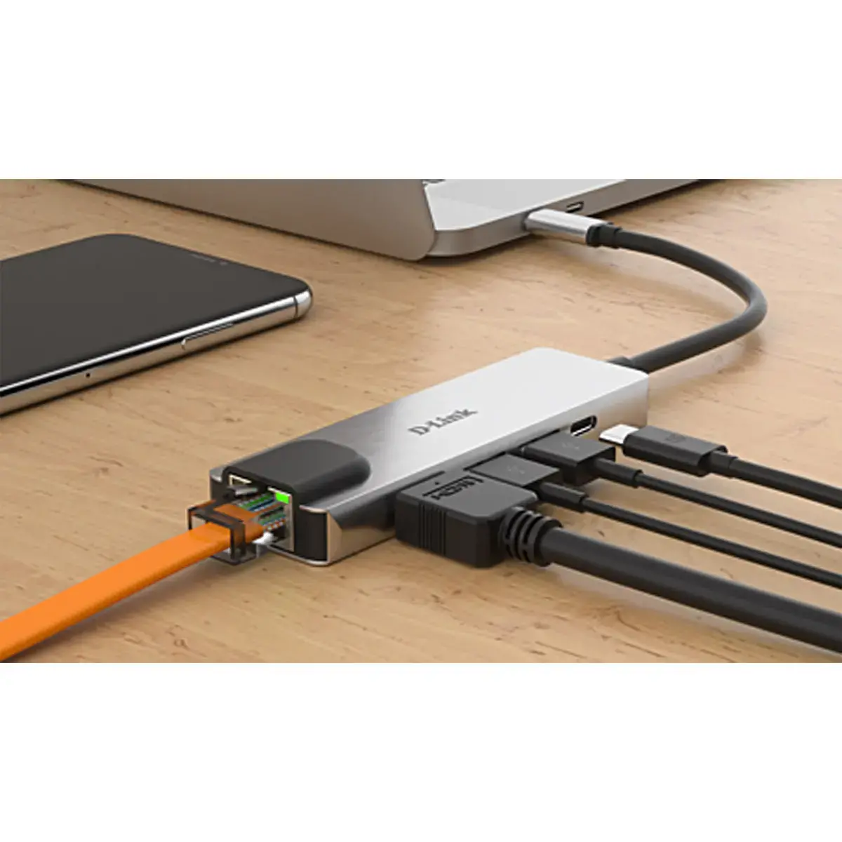 D-LINK USB-C 5-en-1 HDMI charging photo du produit