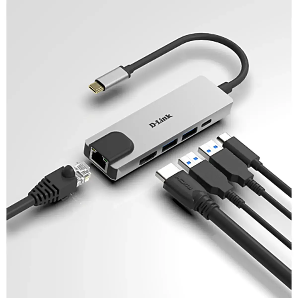D-LINK USB-C 5-en-1 HDMI charging photo du produit