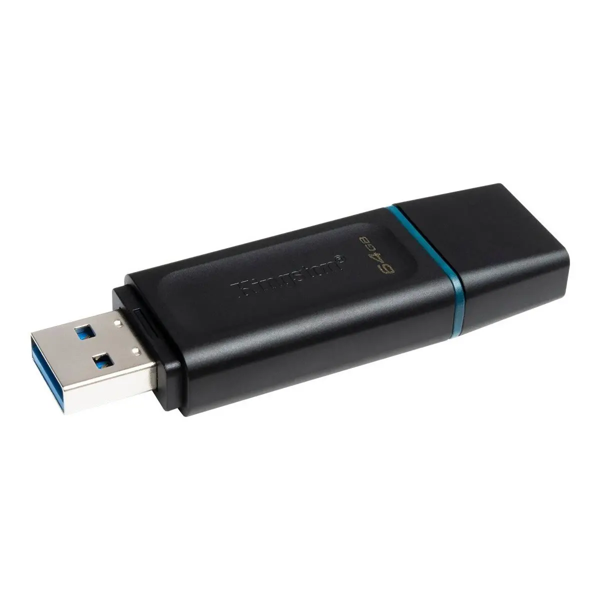 KINGSTON 64Go USB3.2 Gen1 DT Bk+Teal photo du produit