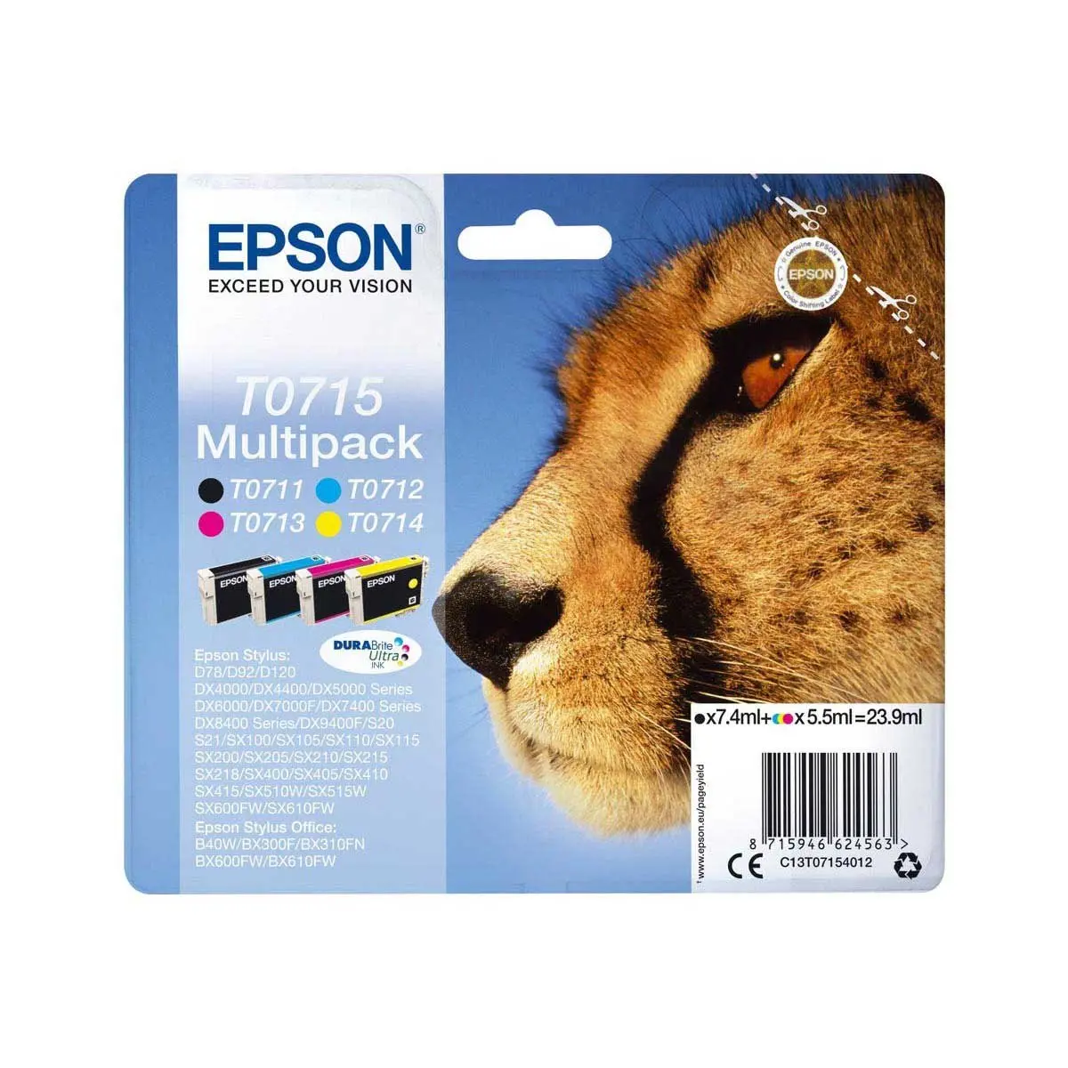 EPSON Multipack 4-colours T0715 DURABrit photo du produit