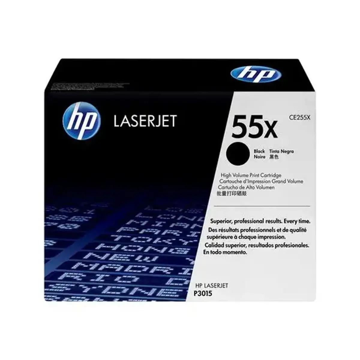 HP CE255X black contract laserjet toner photo du produit