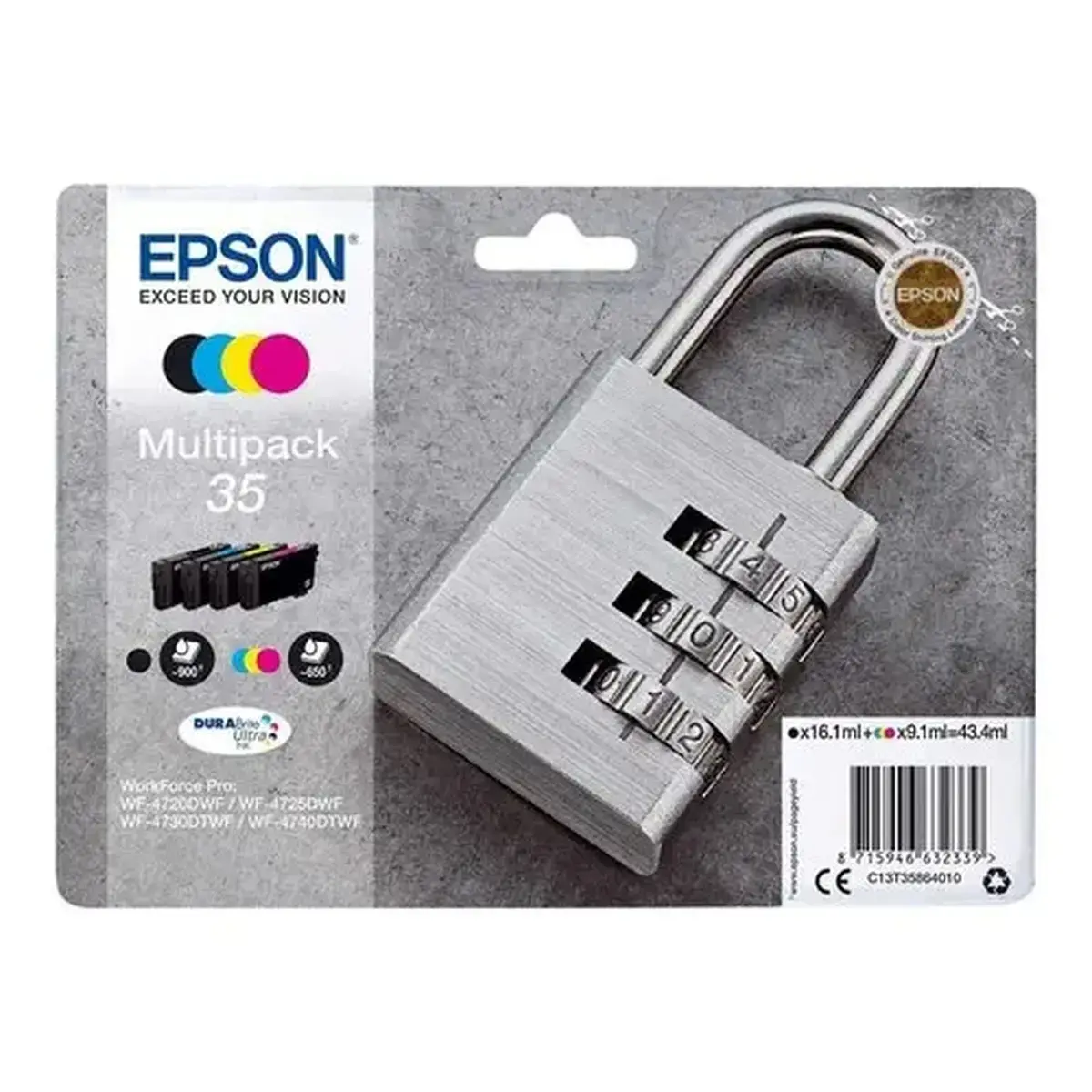 Pack de cartouches d'encre série Cadenas - Epson photo du produit