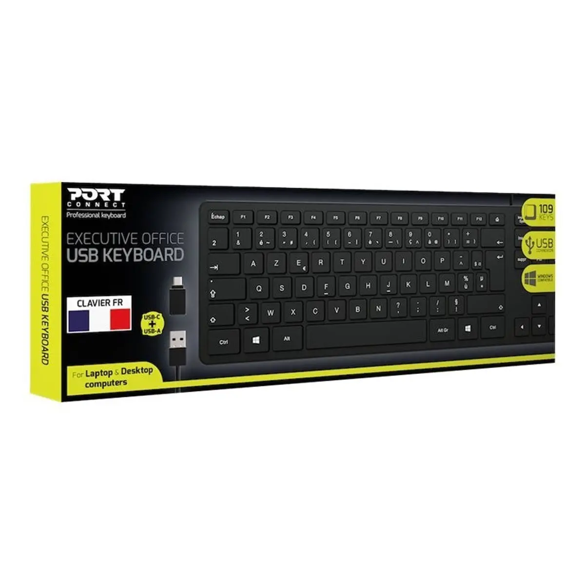 PORT DESIGNS Office Keyboard Exec FR photo du produit