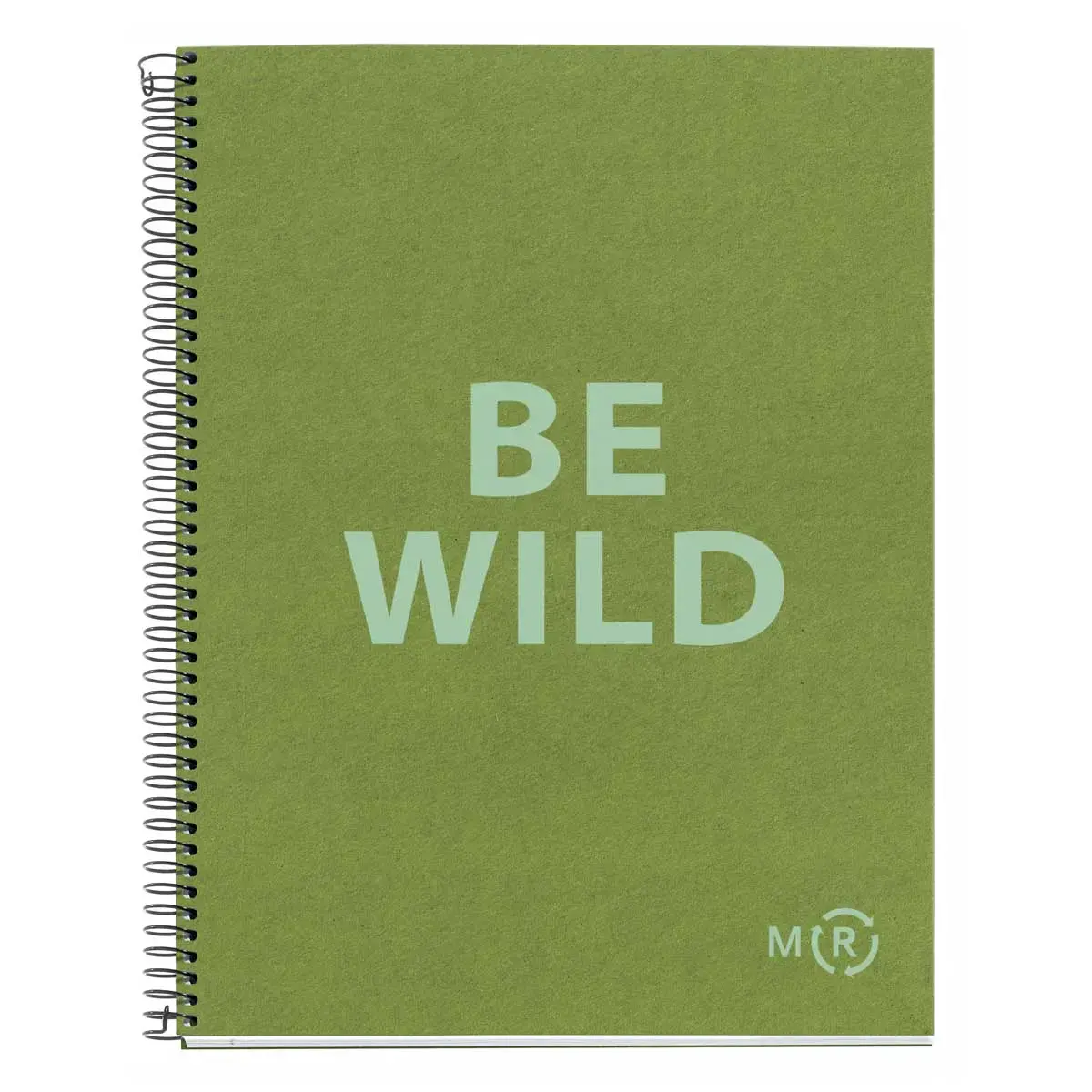 Notebook Be Eco Recyclé A4 Quadri. 5x5mm 80feuil. Olive photo du produit