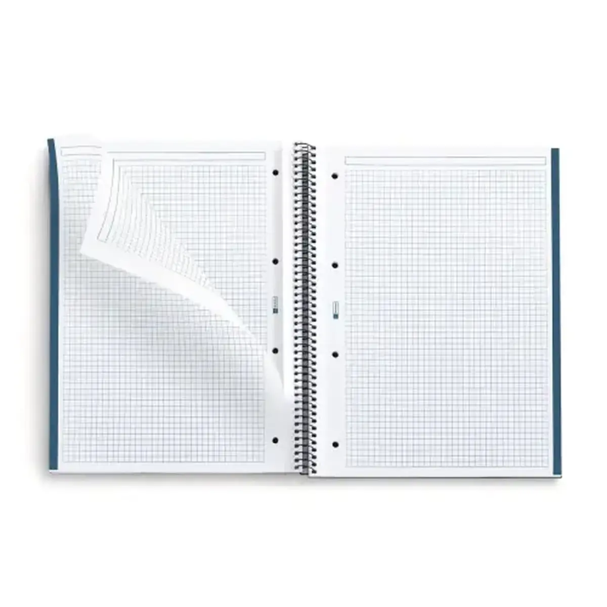 Notebook Eco Emotions Recycl&eacute; A4 Quadrill&eacute; 5 x 5 mm 80 feuilles Marine - Miquel Rius photo du produit