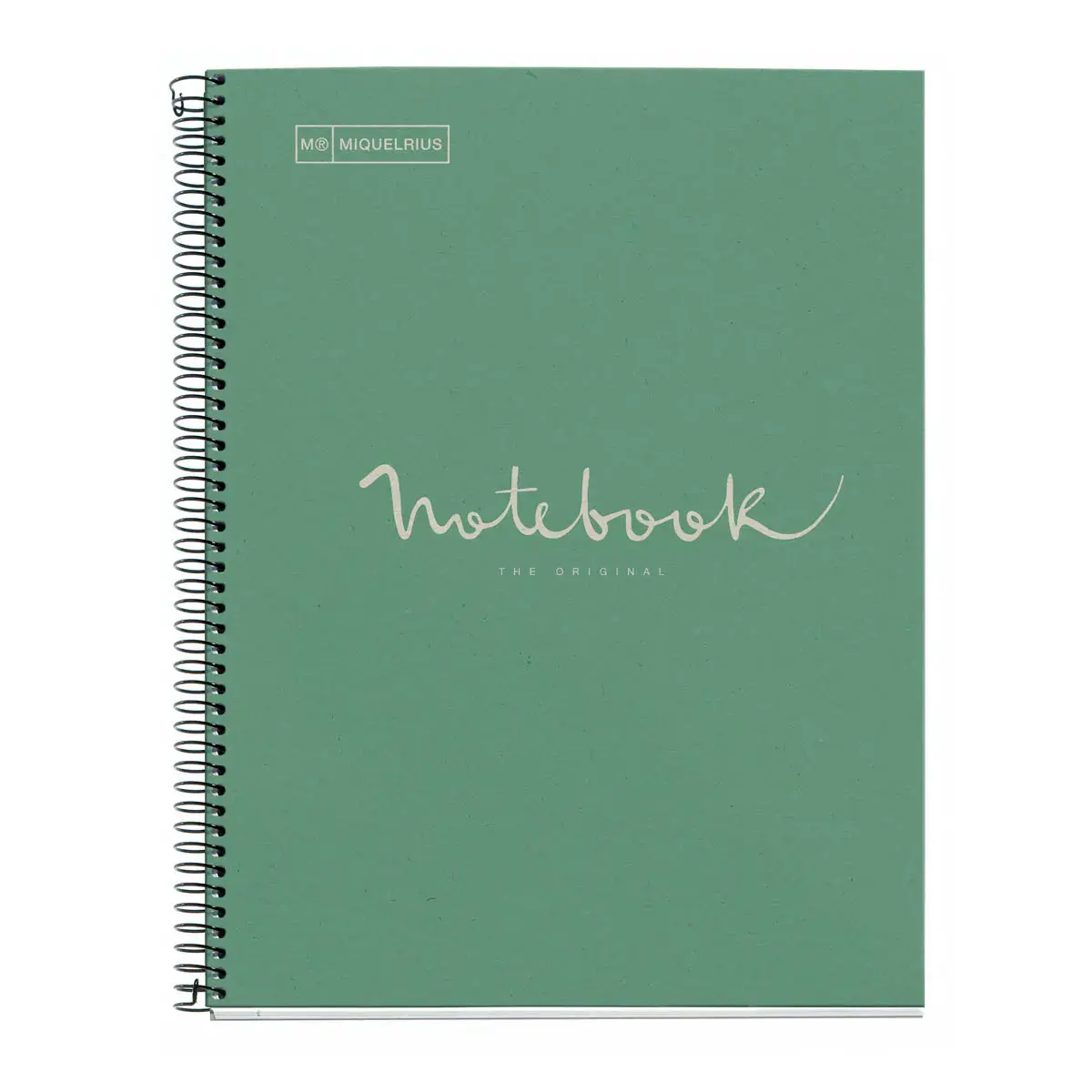 Notebook Eco Emotions Recycl&eacute; A4 Quadrill&eacute; 5 x 5 mm 80 feuilles Menthe - Miquel Rius photo du produit