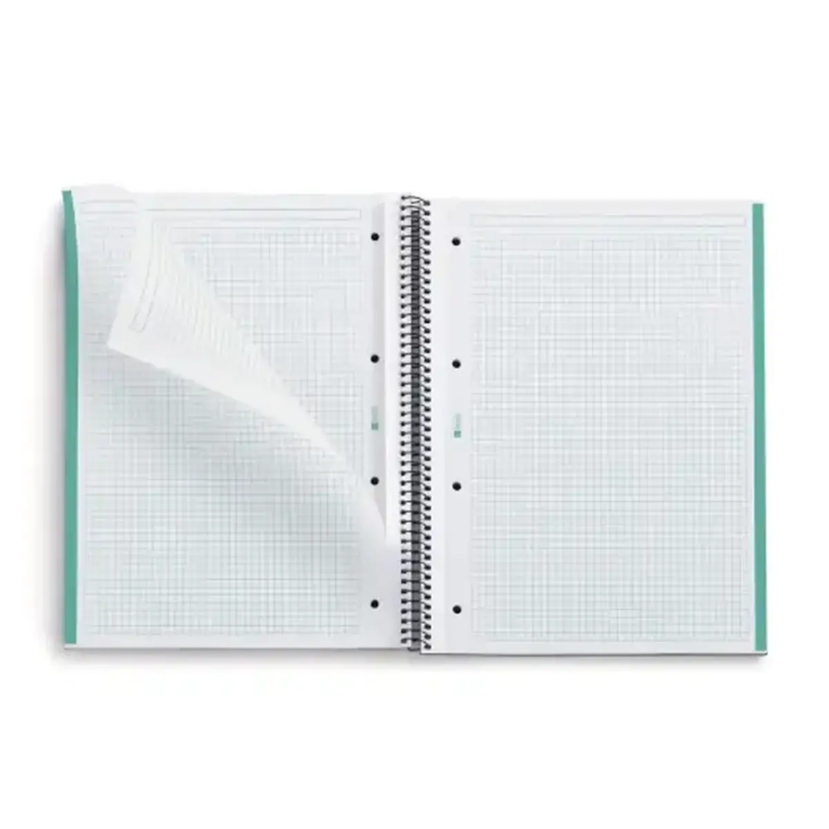Notebook Eco Emotions Recycl&eacute; A4 Quadrill&eacute; 5 x 5 mm 80 feuilles Menthe - Miquel Rius photo du produit