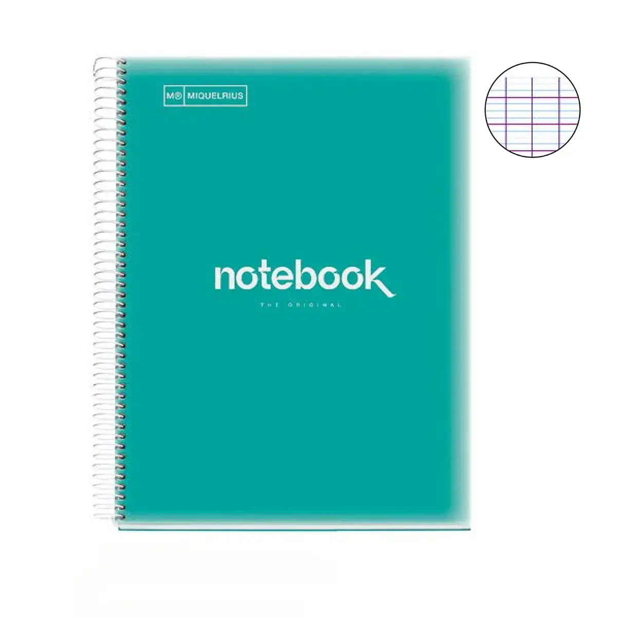 Notebook Emotions Souple A4 Séyès 80feuil. Turquoise photo du produit
