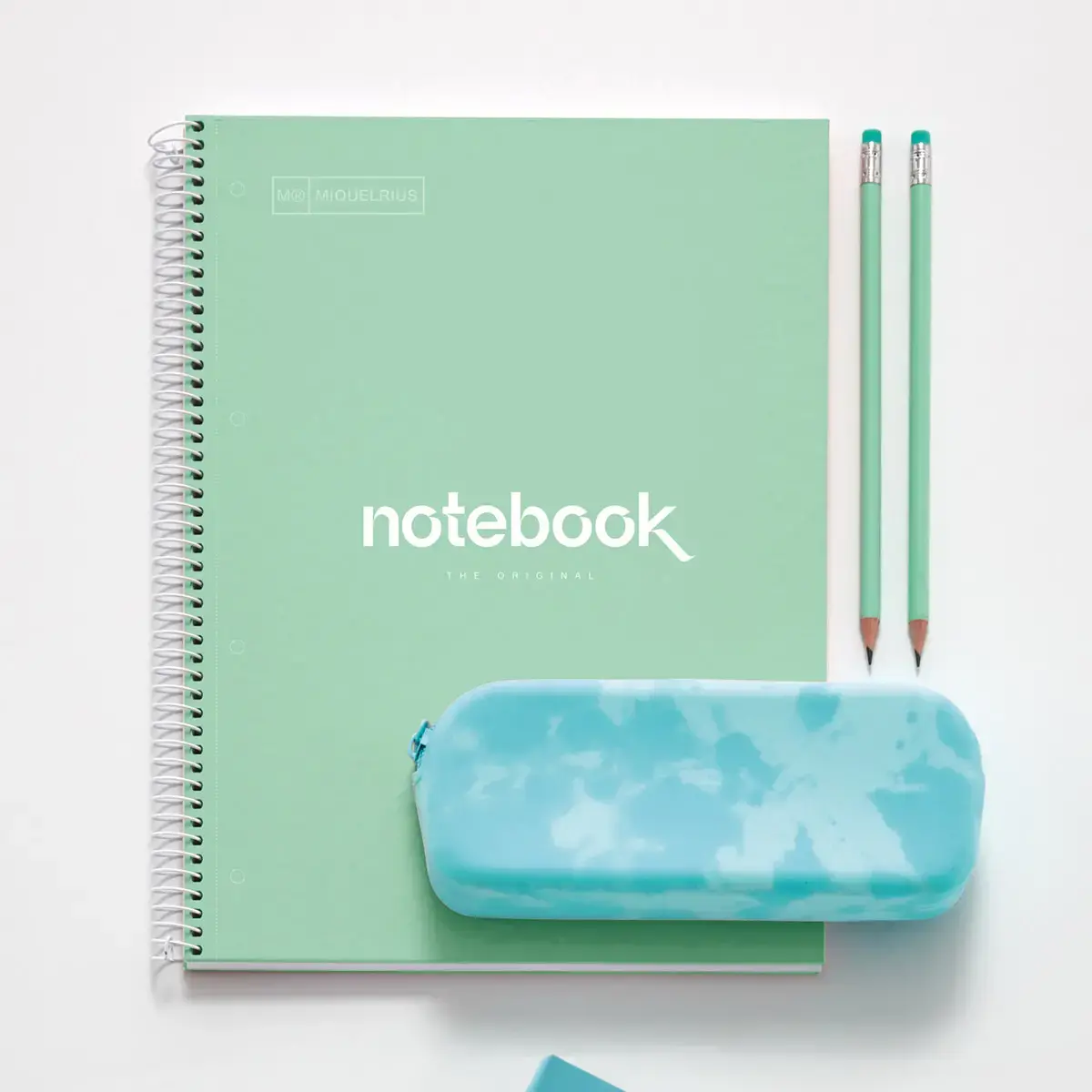 Notebook Emotions Rigide A4 Pointill&eacute; 80feuil. Menthe photo du produit