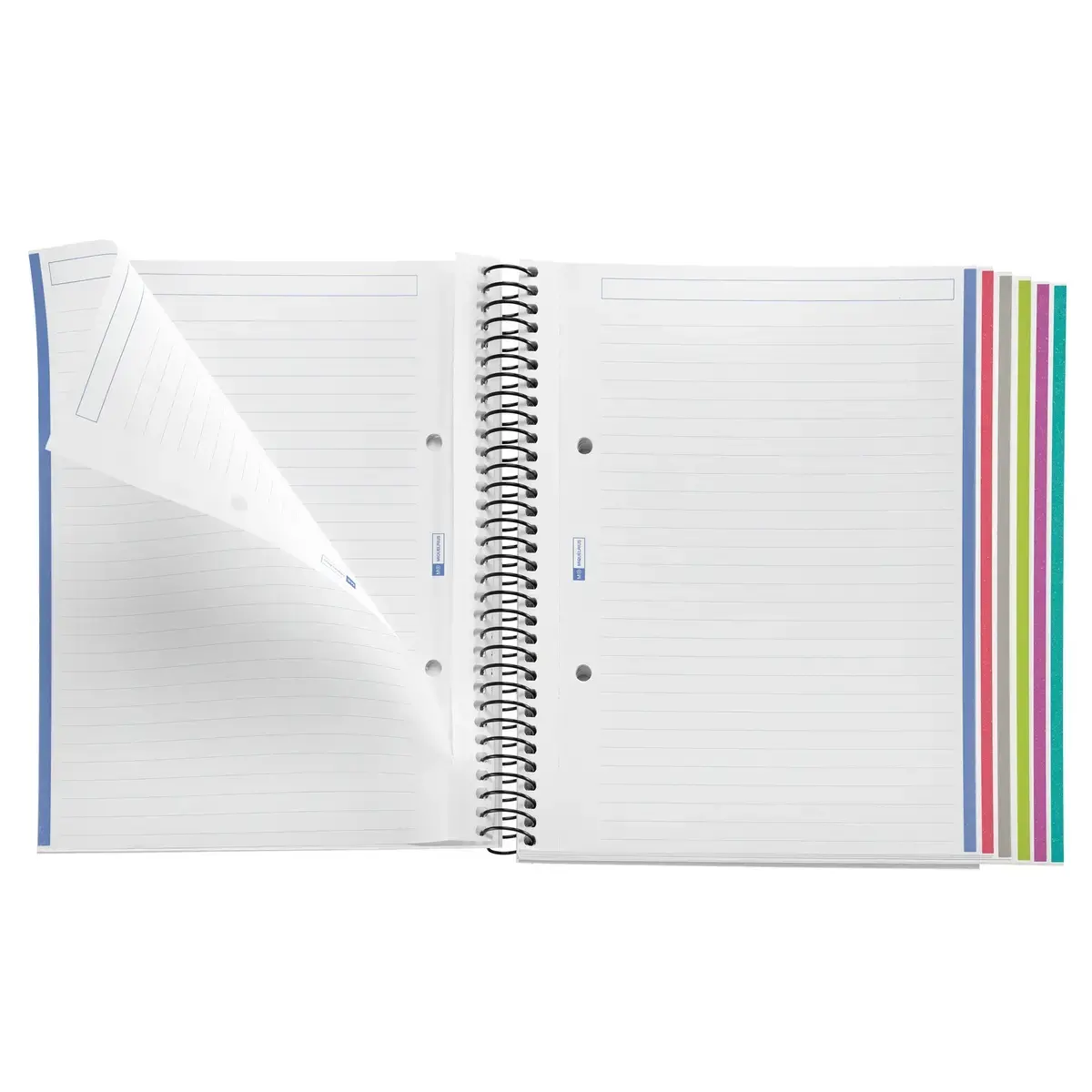 Notebook The Original Souple A5 Ligné 7mm 150feuil. 6coul. Gris photo du produit