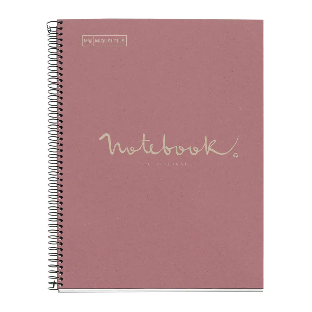 Notebook Eco Emotions Recyclé A4 Quadrillé 5 x 5 mm 80 feuilles Rose - Miquel Rius photo du produit