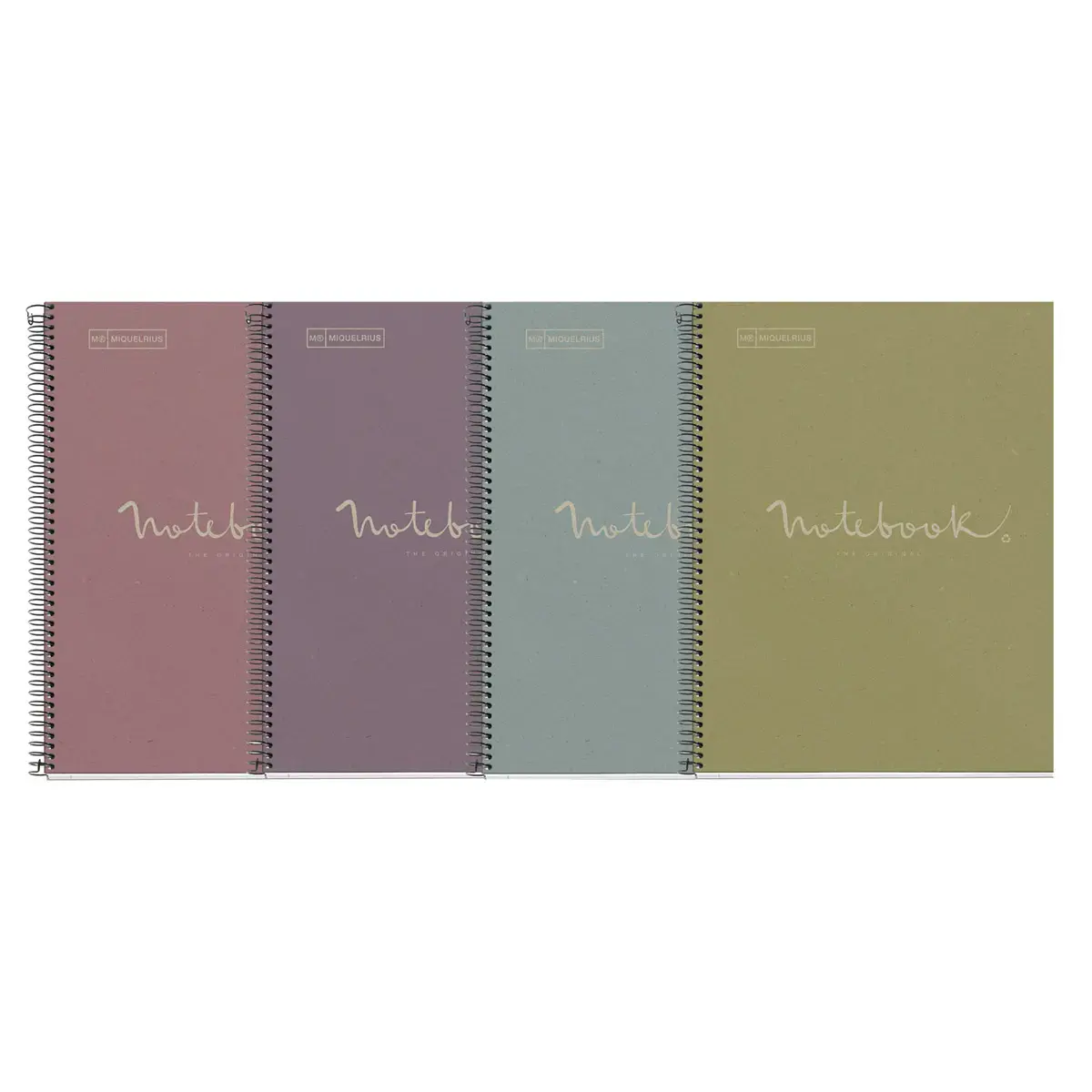 Notebook Eco Emotions Recyclé A4 Quadrillé 5 x 5 mm 80 feuilles Rose - Miquel Rius photo du produit