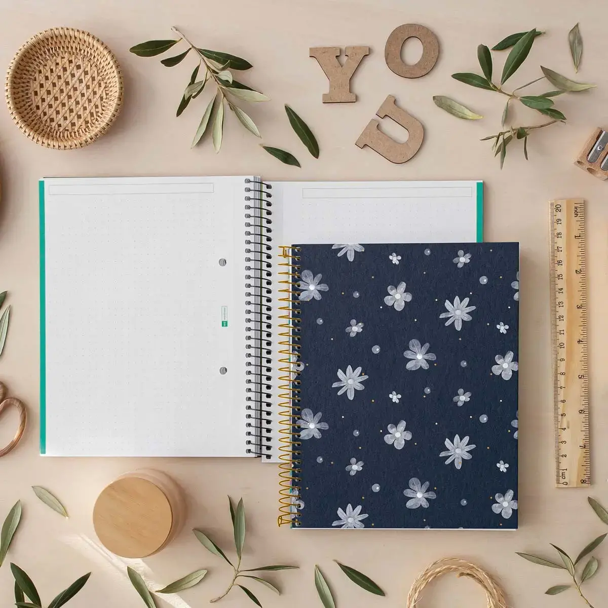 Notebook Lifestyle Rigide A4 Lign&eacute; 7mm 120feuil. 4coul. Sparkles photo du produit