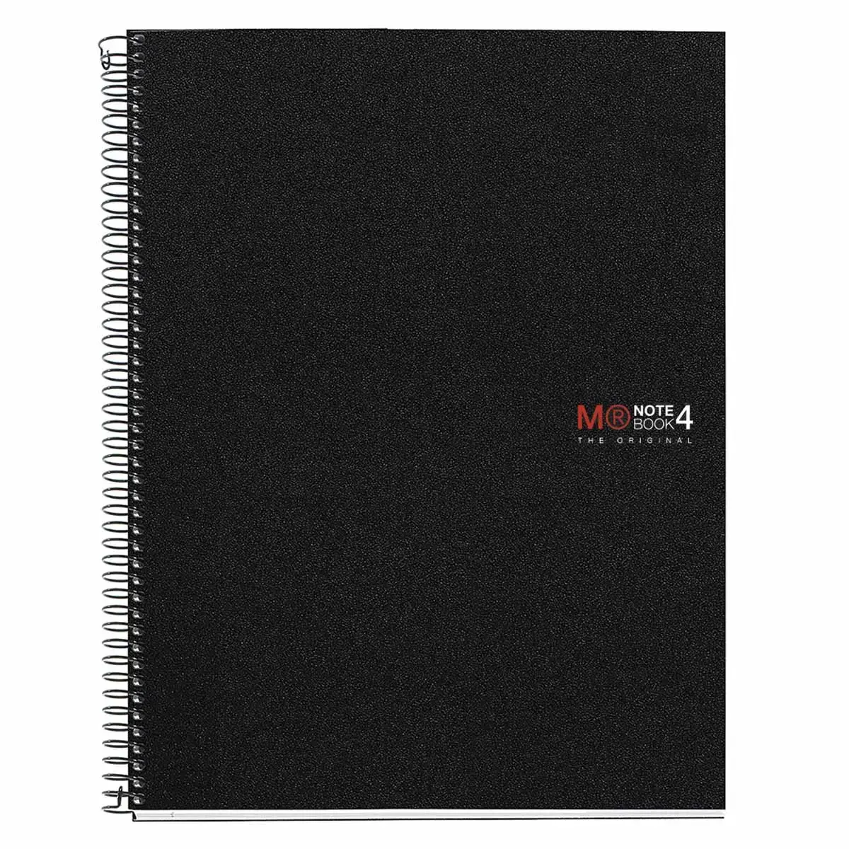 Notebook The Original Souple A5 Quadri. 5x5mm 140feuil. 4coul. Noir photo du produit
