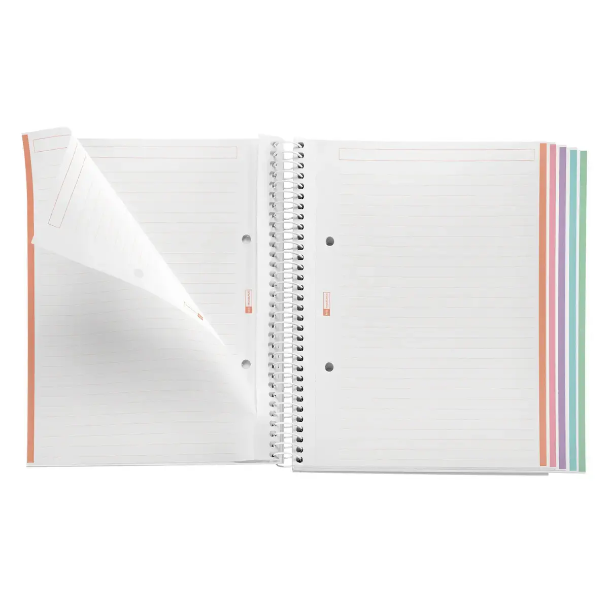 Notebook Emotions Souple A5 Ligné 7 mm 120 feuilles 5 couleurs Ciel - Miquel Rius photo du produit