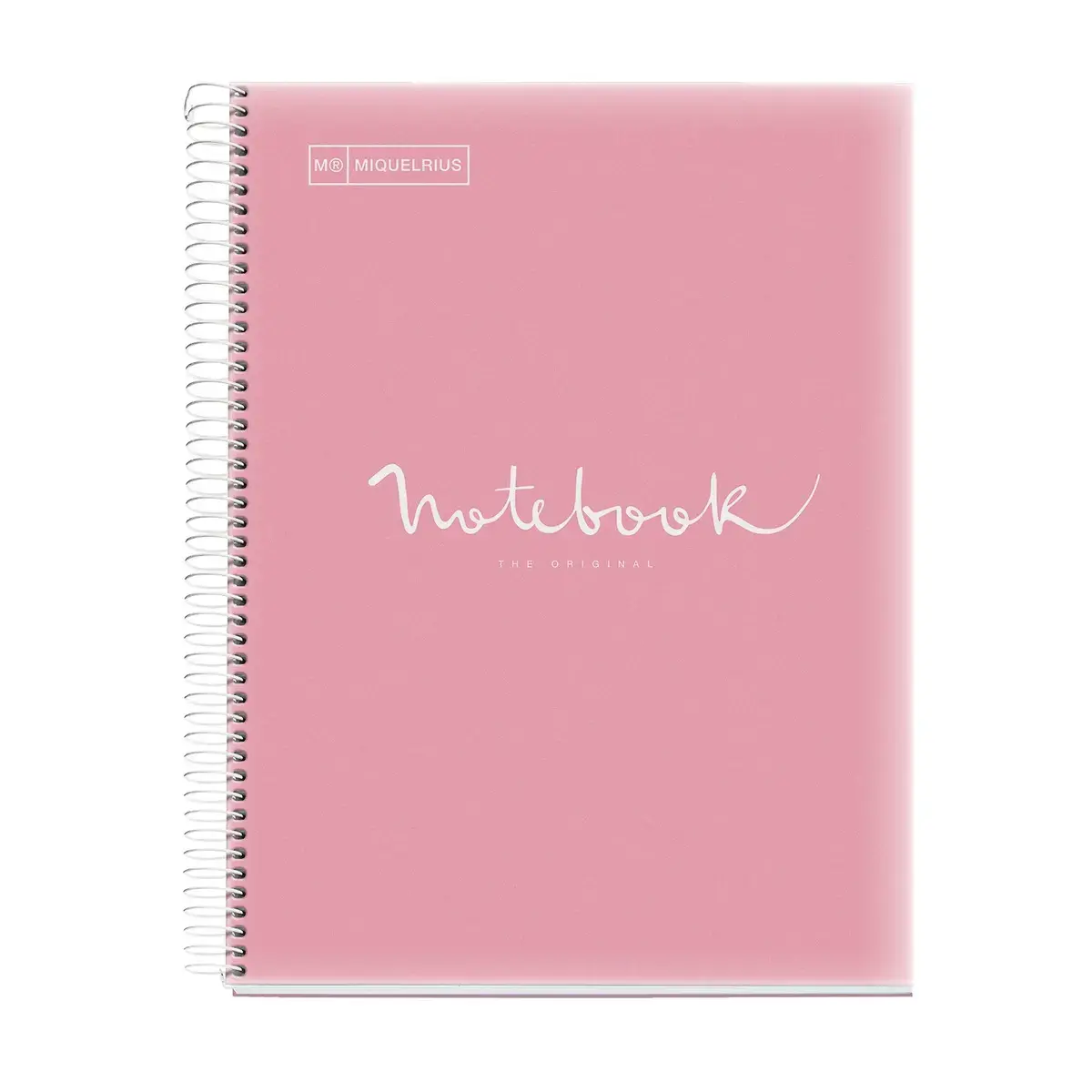 Cahier spirales souple - A4 - 5x5 - 120 feuilles - Rose photo du produit