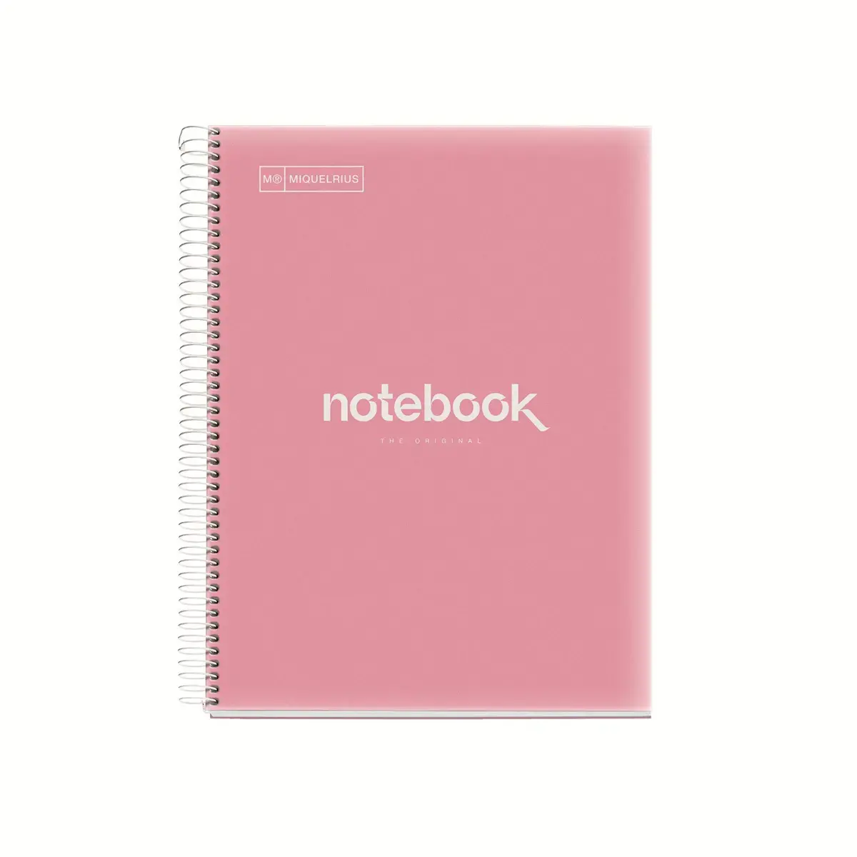 Notebook Emotions Souple A4 Lign&eacute; 7 mm 120 feuilles 5 couleurs Rose - Miquel Rius photo du produit