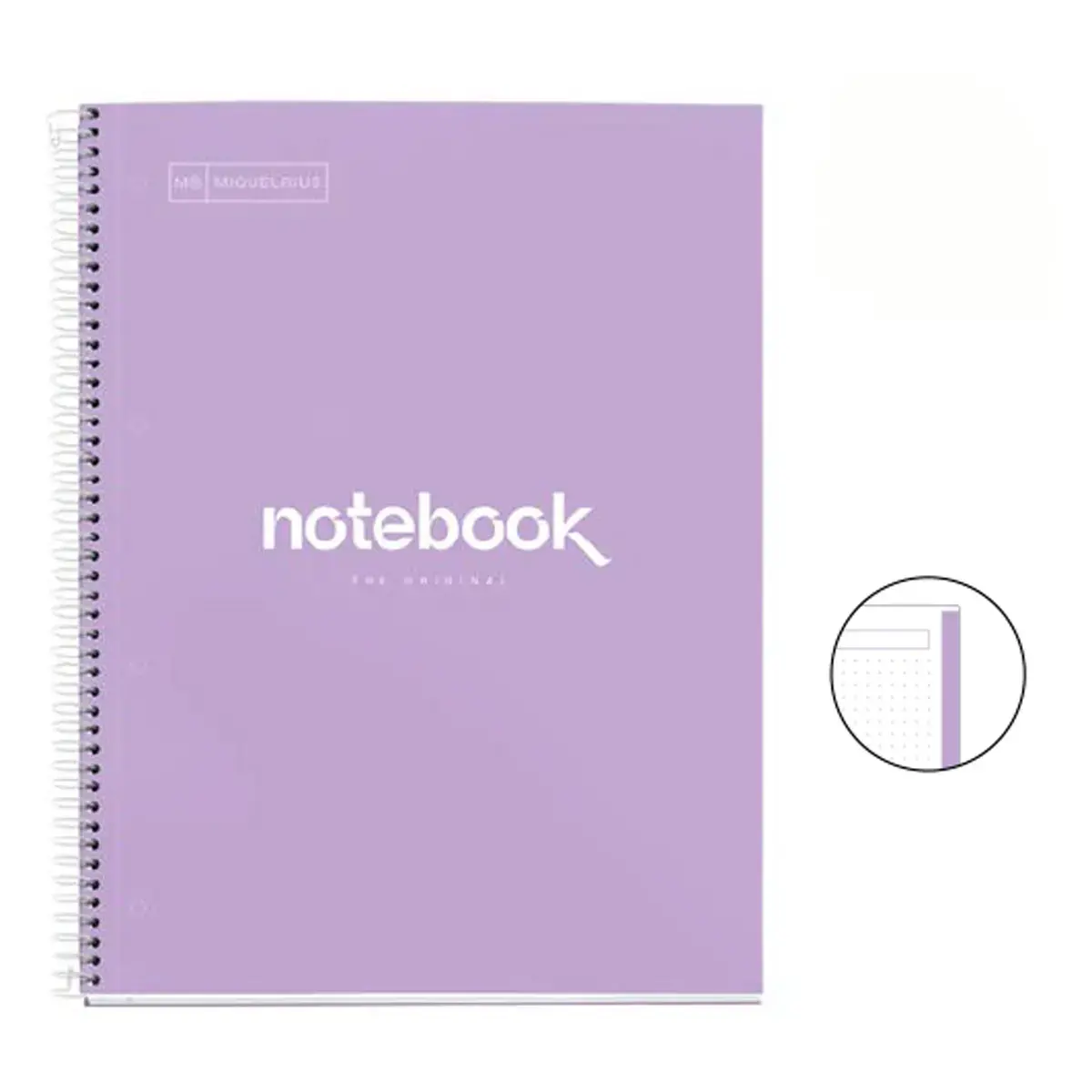 Notebook Emotions Rigide A4 Pointillé 80 feuilles Lavande - Miquel Rius photo du produit
