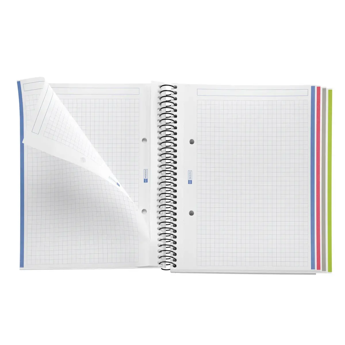 Notebook The Original Carton A5 Quadri. 5x5mm 160feuil. 4coul. Grafit photo du produit