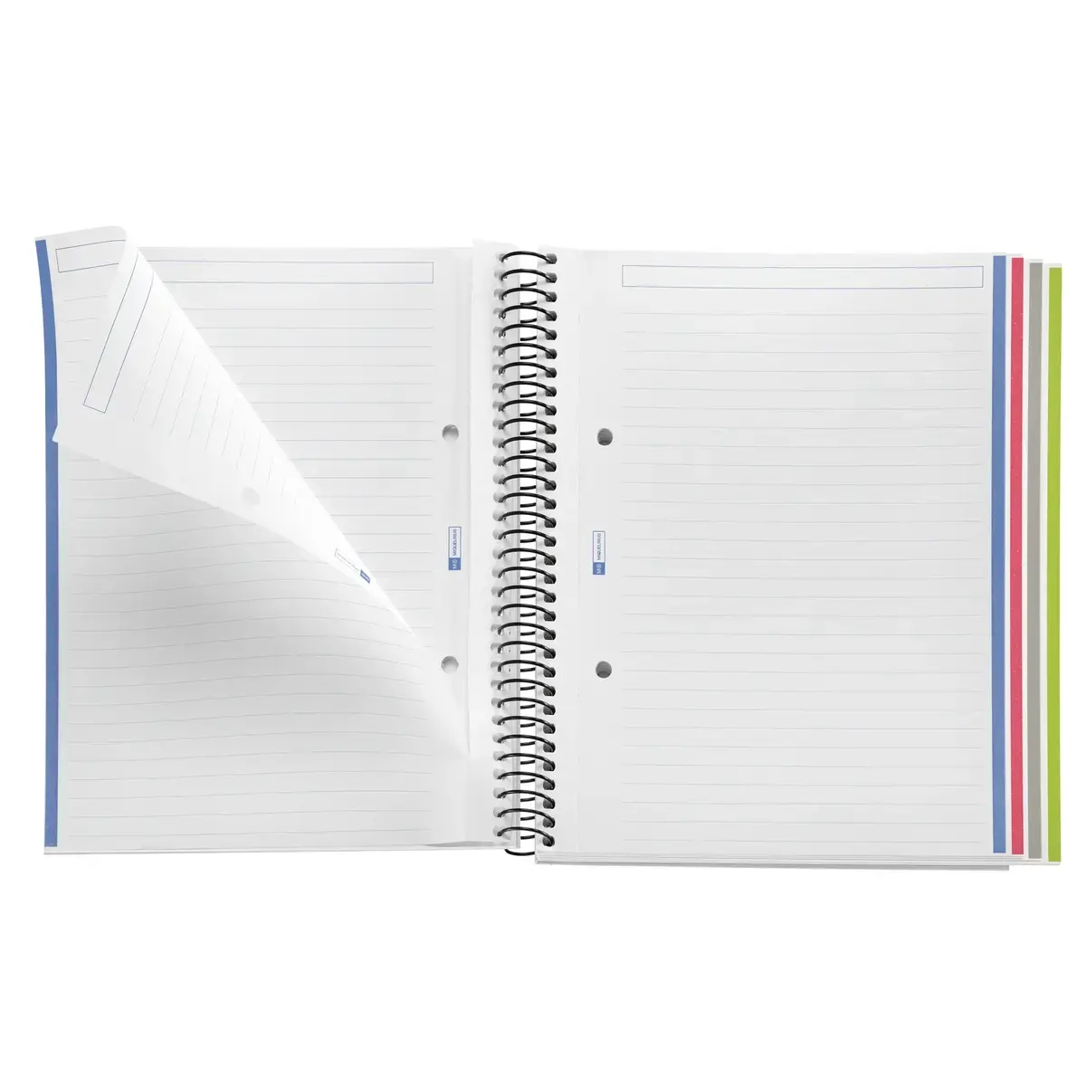 Notebook The Original Carton A5 Ligné 7mm 160feuil. 4coul. Grafit photo du produit