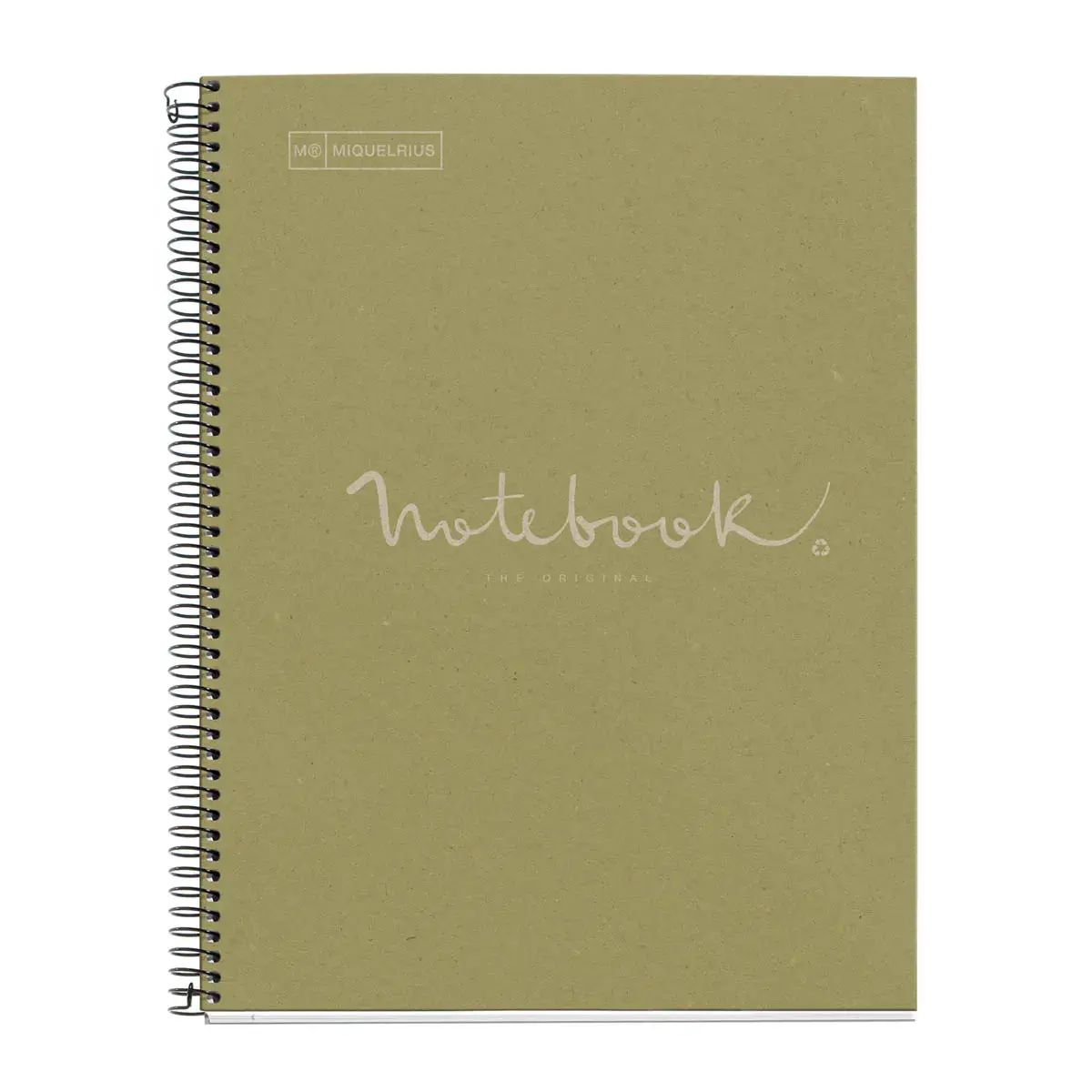 Notebook Eco Emotions Recyclé A4 Ligné 7 mm 80 feuilles Vert - Miquel Rius photo du produit