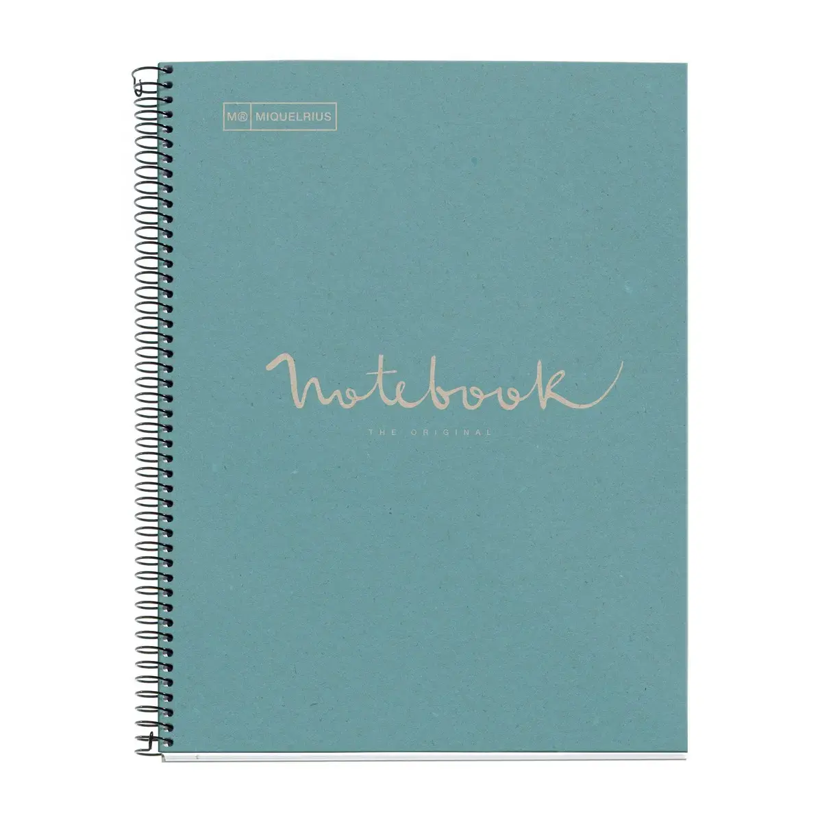 Notebook Eco Emotions Recycl&eacute; A5 Lign&eacute; 7mm 80feuil. Bleu photo du produit
