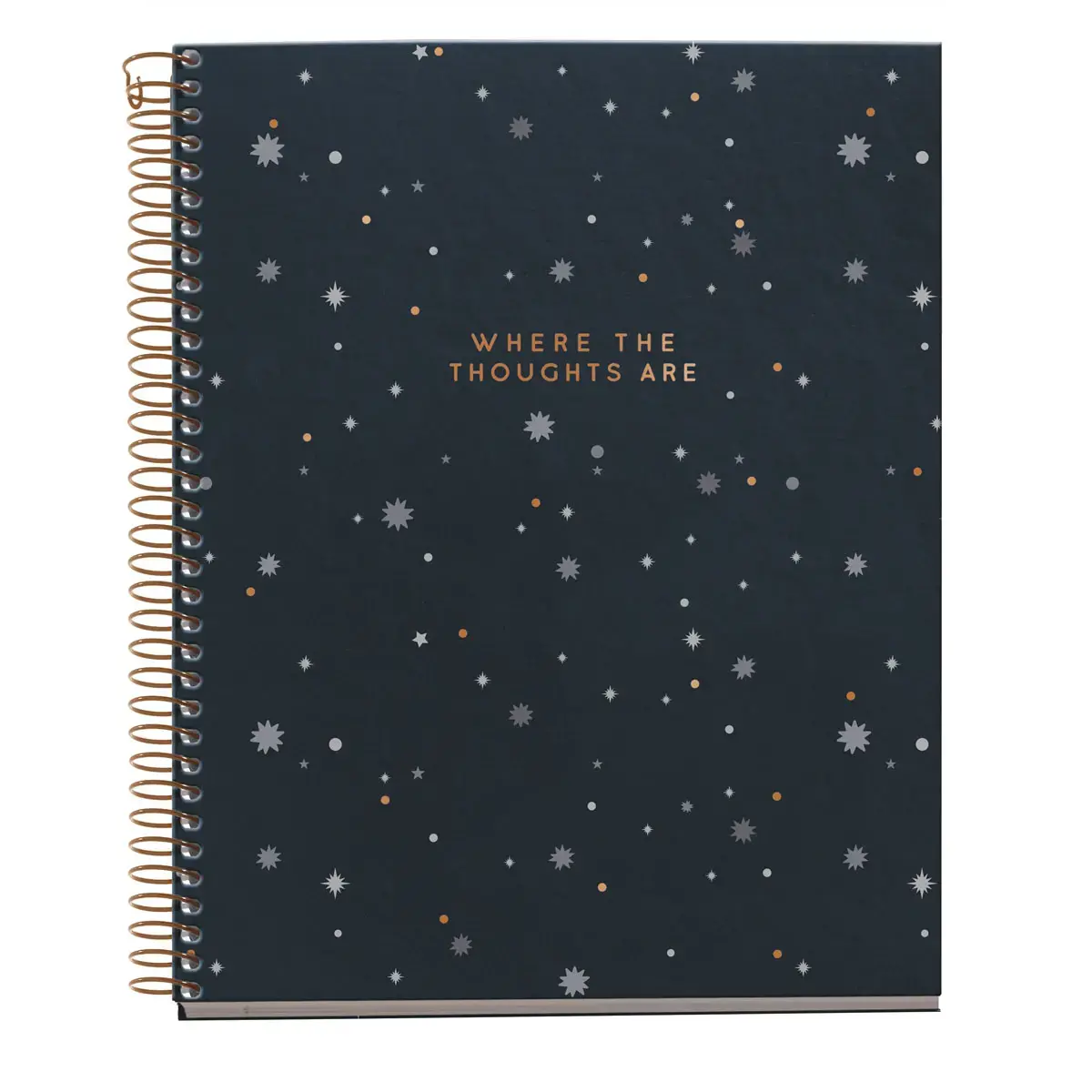 Notebook Lifestyle Rigide A5 Quadri. 5x5mm 120feuil. 4coul. Thoughts photo du produit