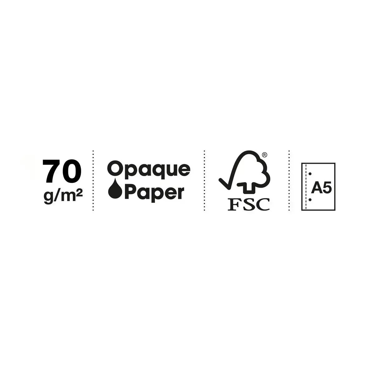 Notebook The Original Souple A5 Ligné 7 mm 150 feuilles 6 couleurs Noir - Miquel Rius photo du produit