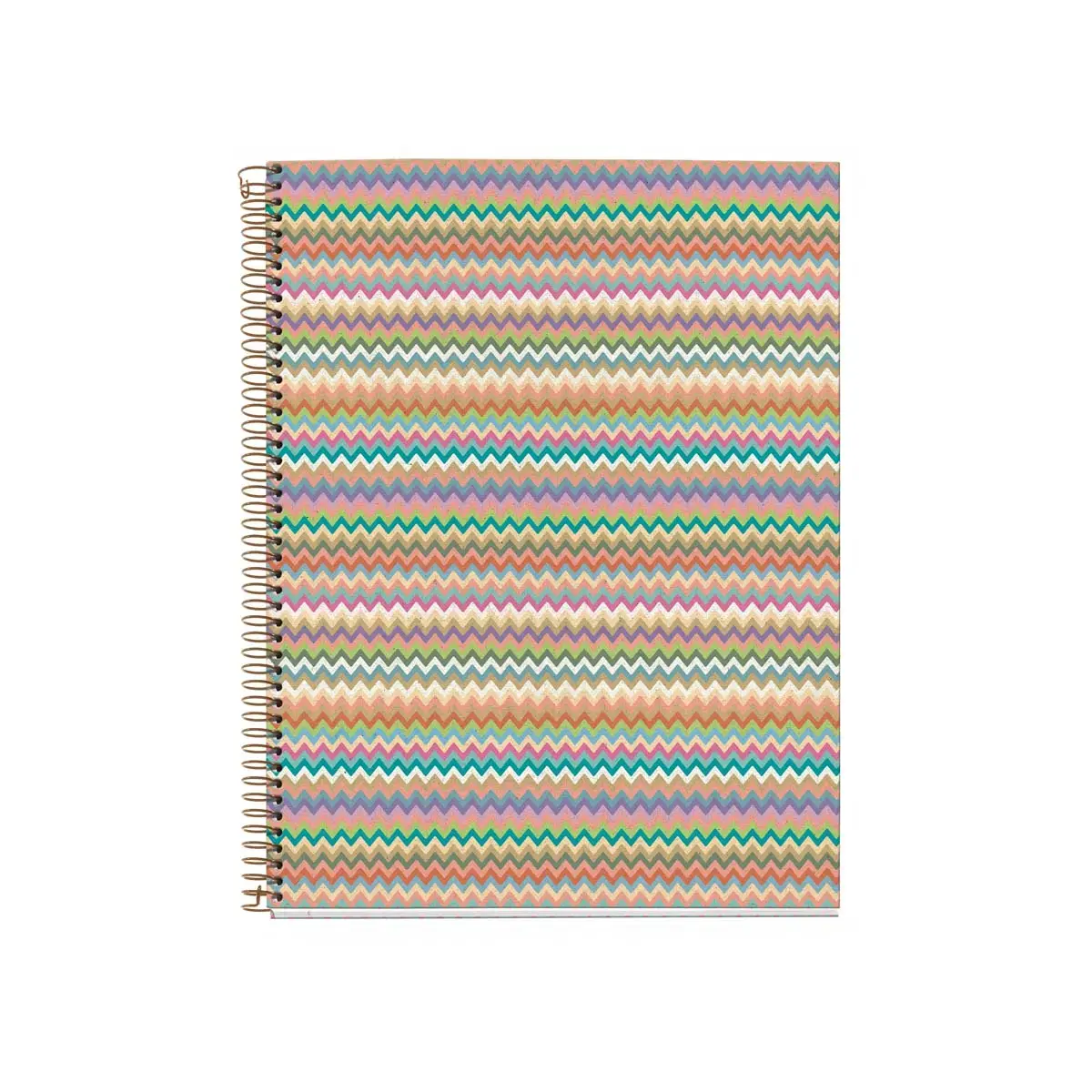 Notebook Lifestyle Rigide A5 Quadrillé 5 x 5 mm 120 feuilles 4 couleurs Zigzag - Miquel Rius photo du produit