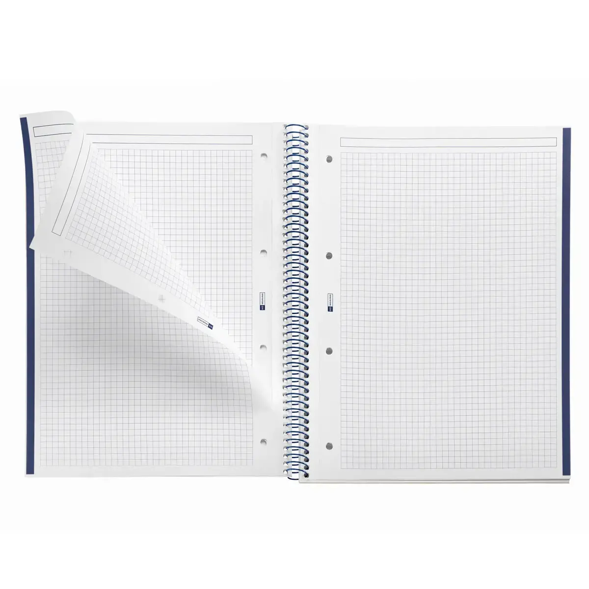 Notebook Emotions Souple A4 Quadrillé 5 x 5 mm 80 feuilles Marine - Miquel Rius photo du produit
