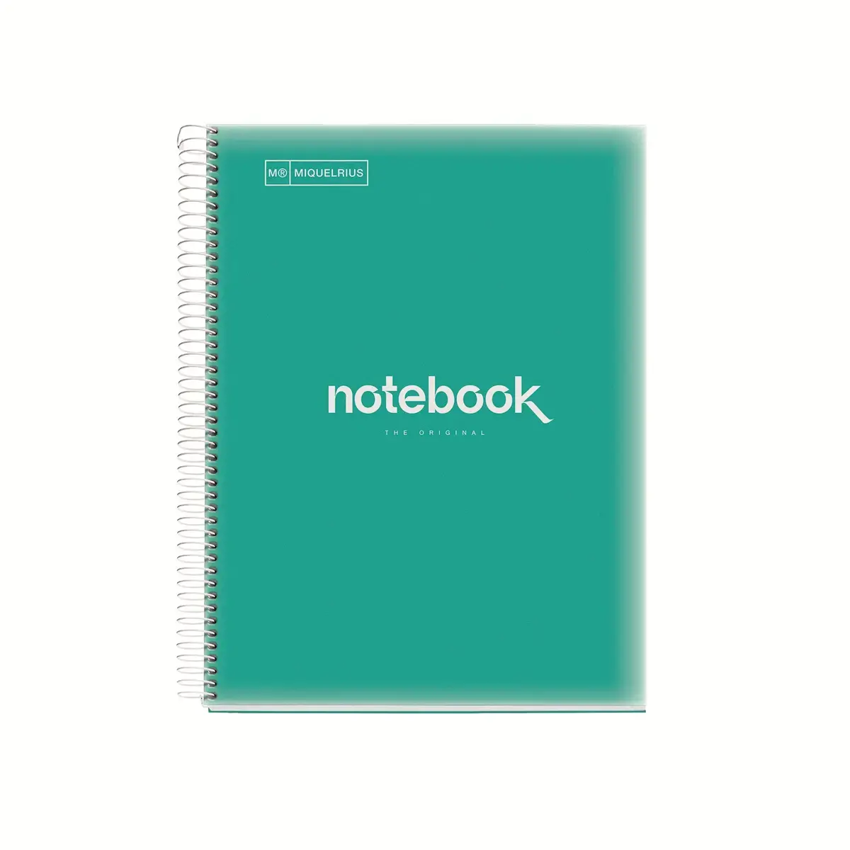 Notebook Emotions Souple A4 Quadrill&eacute; 5 x 5 mm 80 feuilles Turquoise - Miquel Rius photo du produit