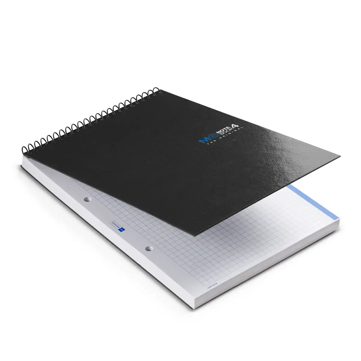 Bloc Notebook spirales - A5 - 5x5 - 120 feuilles - Gris photo du produit