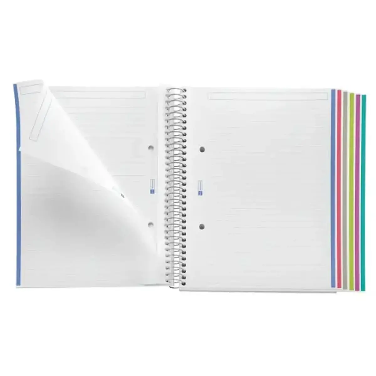 Notebook The Original Souple A5 Lign&eacute; 7mm 200feuil. 8coul. Rouge photo du produit