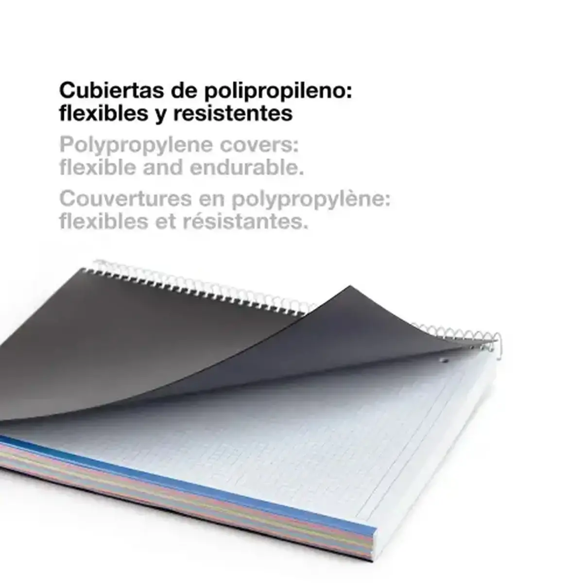 Notebook The Original Souple A5 Lign&eacute; 7mm 200feuil. 8coul. Rouge photo du produit