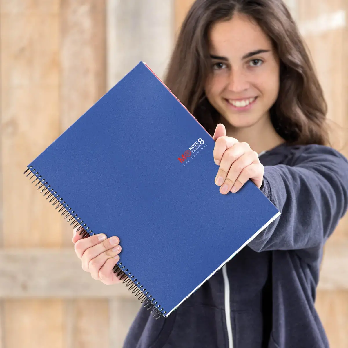 Notebook The Original Souple A4 Quadrillé 5 x 5 mm 200 feuilles 8 couleurs Bleu - Miquel Rius photo du produit