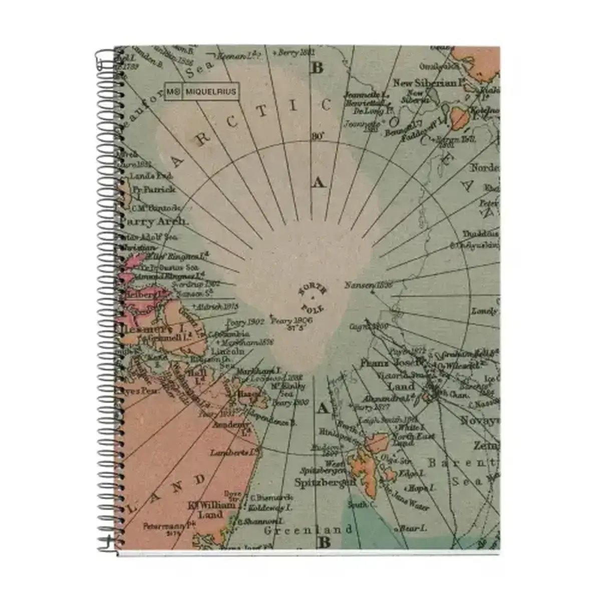 Notebook Eco Design Recyclé A4 Quadri. 5x5mm 80feuil. Maps photo du produit