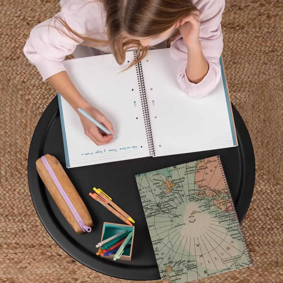 Notebook Eco Design Recycl&eacute; A5 Quadrill&eacute; 5 x 5 mm 80 feuilles Maps - Miquel Rius photo du produit