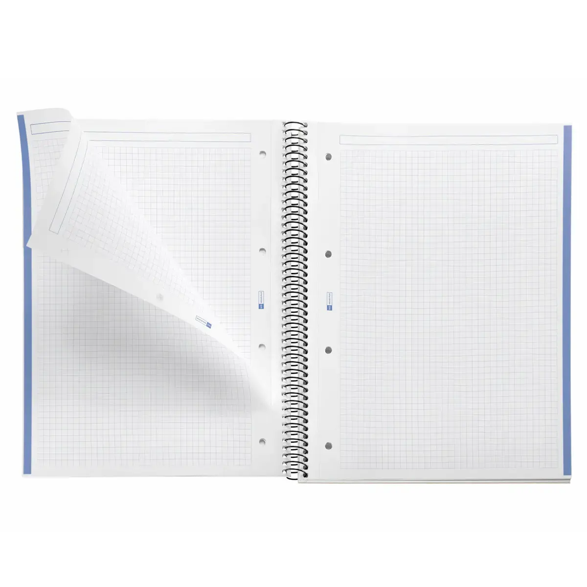 Notebook The Original Souple A4 Quadrillé 5 x 5 mm 80 feuilles Bleu - Miquel Rius photo du produit
