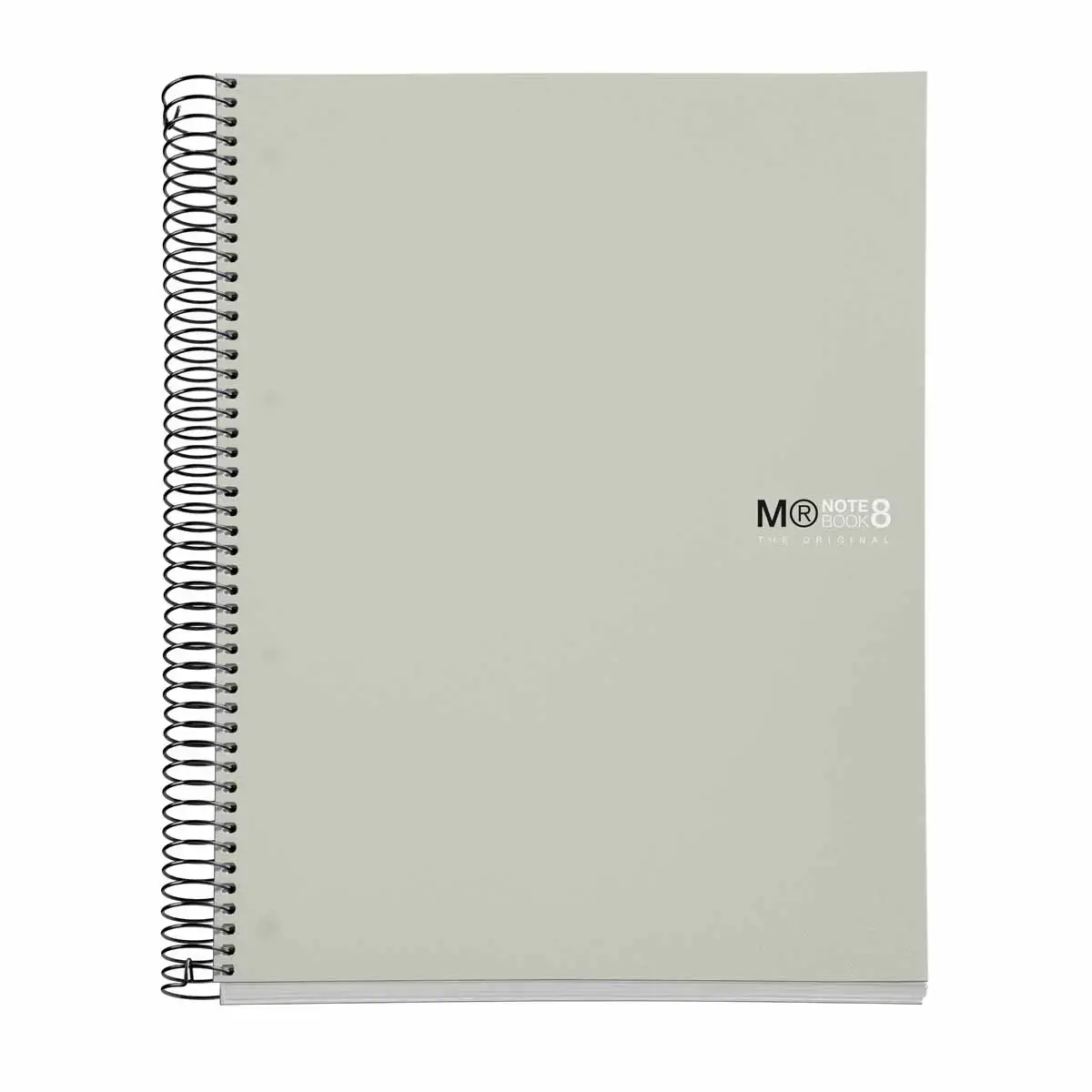 Notebook The Original Souple A5 Quadri. 5x5mm 200feuil. 8coul. Gris photo du produit