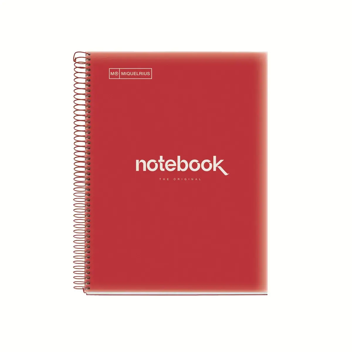 Notebook Emotions Souple A5 Quadrillé 5 x 5 mm 120 feuilles 5 couleurs Rouge - Miquel Rius photo du produit