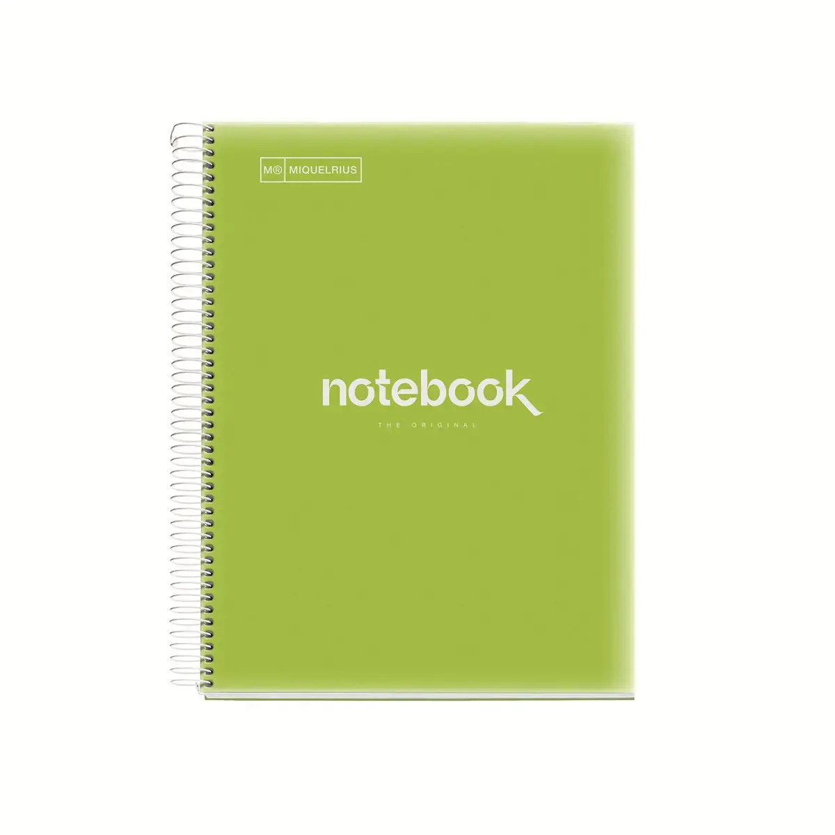 Notebook Emotions Souple A5 Quadrill&eacute; 5 x 5 mm 120 feuilles 5 couleurs Lime - Miquel Rius photo du produit