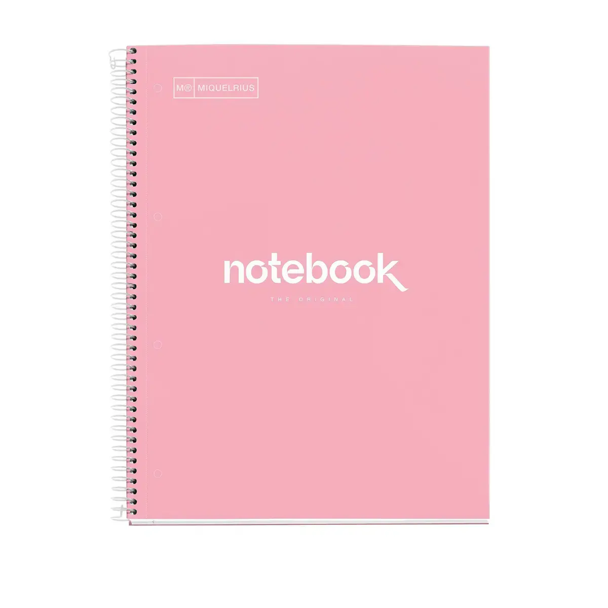 Notebook Emotions Rigide A5 Quadrillé 5 x 5 mm 120 feuilles 5 couleurs Rose - Miquel Rius photo du produit