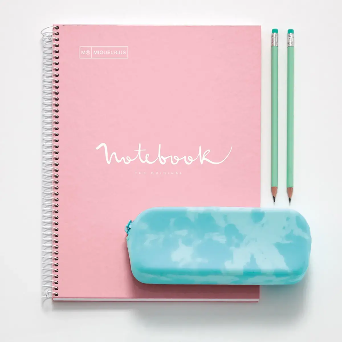Notebook Emotions Rigide A5 Quadrillé 5 x 5 mm 120 feuilles 5 couleurs Rose - Miquel Rius photo du produit