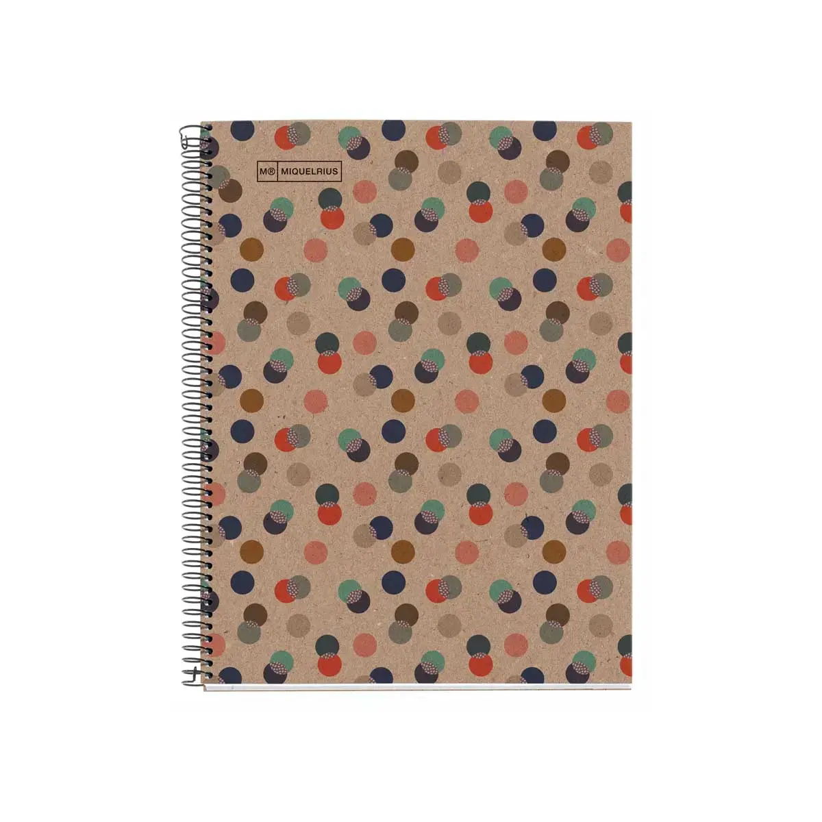 Notebook Eco Design Recycl&eacute; A4 Lign&eacute; 7 mm 80 feuilles Confetti - Miquel Rius photo du produit