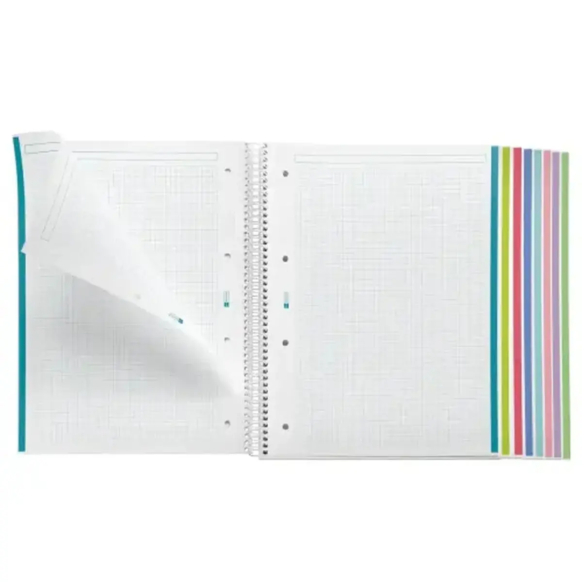 Notebook Emotions Souple A4 Quadri. 5x5mm 160feuil. 8coul. Ciel photo du produit