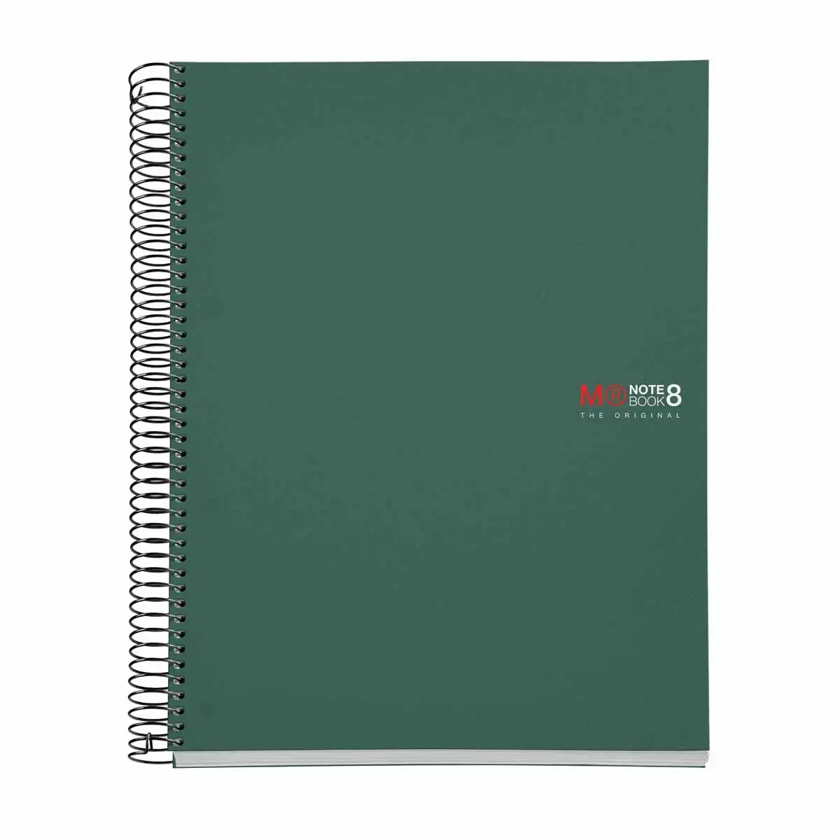 Notebook The Original Souple A4 Quadrill&eacute; 5 x 5 mm 200 feuilles 8 couleurs Kaki - Miquel Rius photo du produit
