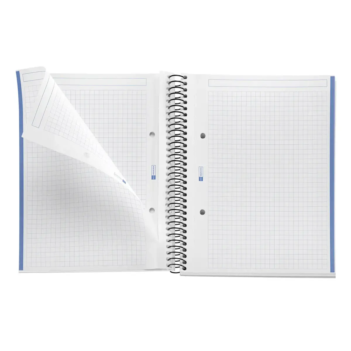 Notebook The Original Souple A5 Quadrillé 5 x 5 mm 80 feuilles Bleu - Miquel Rius photo du produit