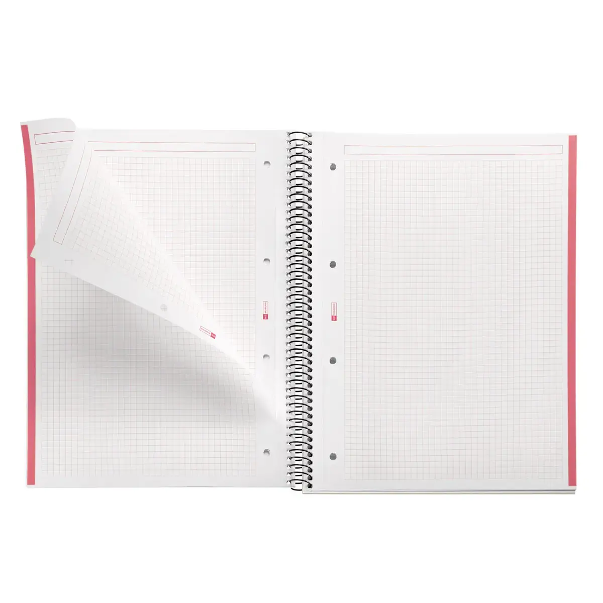 Notebook The Original Souple A4 Quadrillé 5 x 5 mm 80 feuilles Rouge - Miquel Rius photo du produit